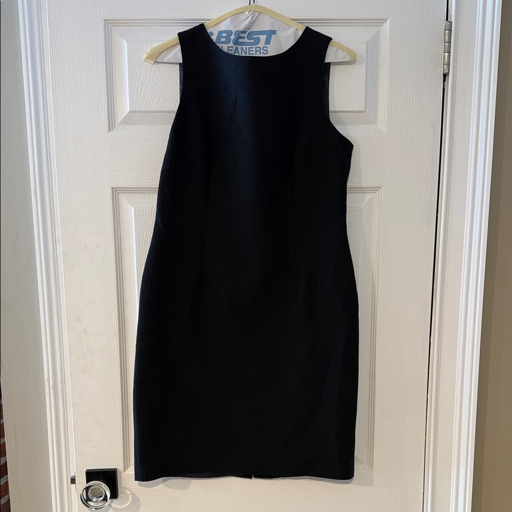 Talbots Class Black Sleeveless Sheath Dress